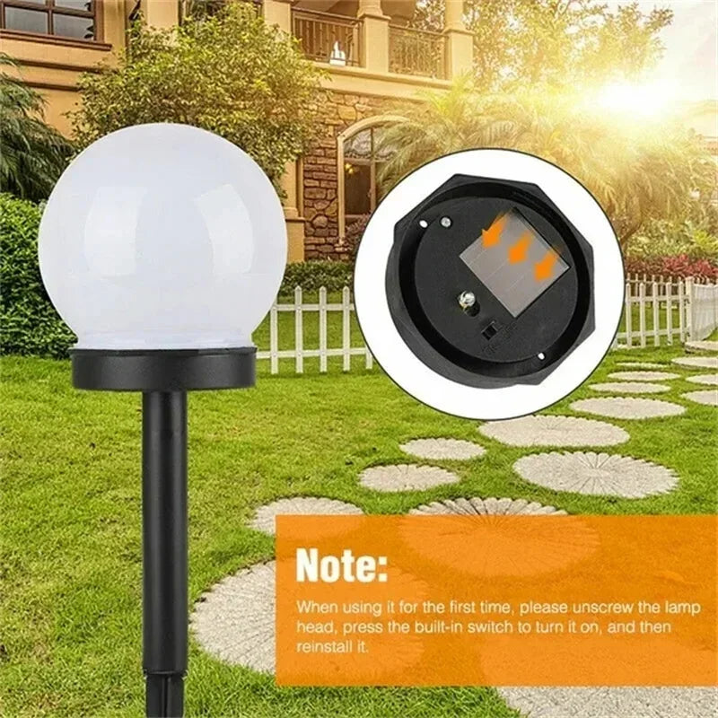 1/3/9PC Solar Powered LED Bulb Lamp Energy Light Waterproof Outdoor