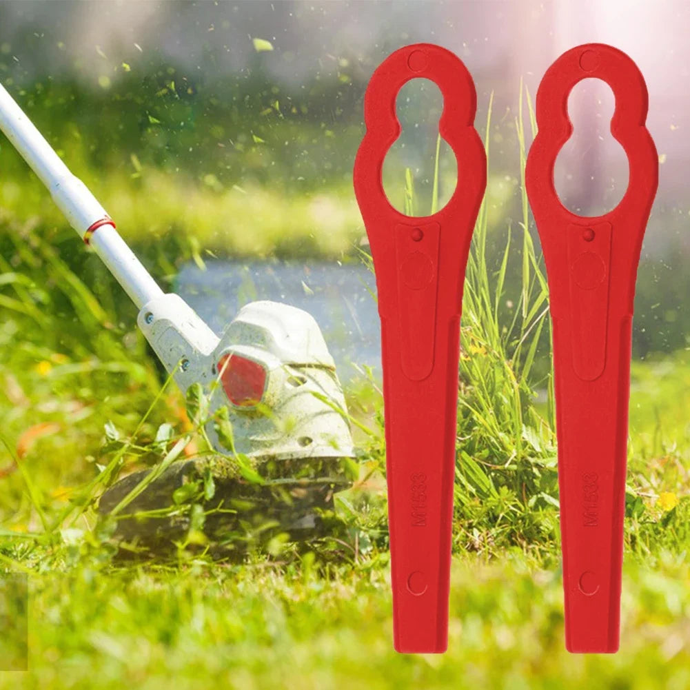 20-200pcs Lawnmower Blades Plastic L83 Grass Cutting Blade Replacement Parts Mowing Machine Blade Garden Cordless Grass Trimmer