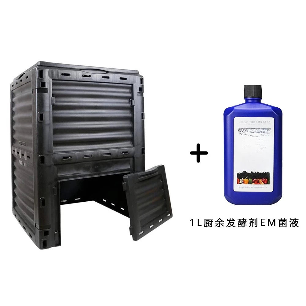 Large outdoor compost bucket deciduous food waste gardening garden compost bin