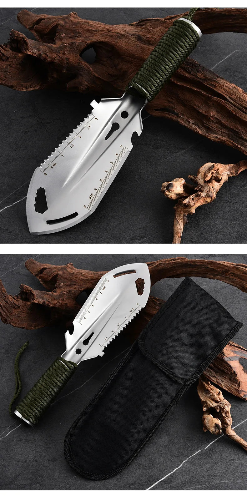 Portable Camping Hiking Traveling Pinic Shovel Multifunctional Ordnance Shovel Survival Outdoor Equipment Garden Tool Shovel