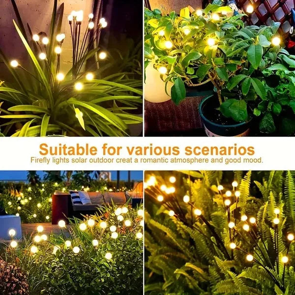 Outdoor Lights Solar Lawn Lamp Garden Lamp LED Wind-driven Firefly Ground Plug Lamp for Garden Lawn Landscape Holiday Light