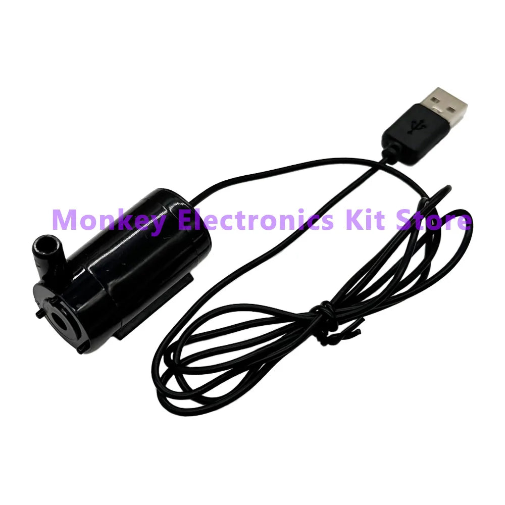 1pcs DC 3-5V USB Micro Submersible Mini Low Noise Brushless Water Pump for Aquariums Fish Tank Pond Fountain Hydroponics Garden