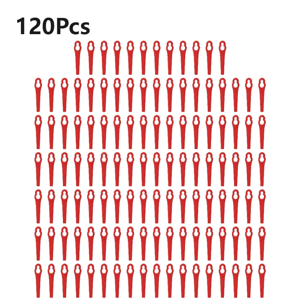 20-200pcs Lawnmower Blades Plastic L83 Grass Cutting Blade Replacement Parts Mowing Machine Blade Garden Cordless Grass Trimmer