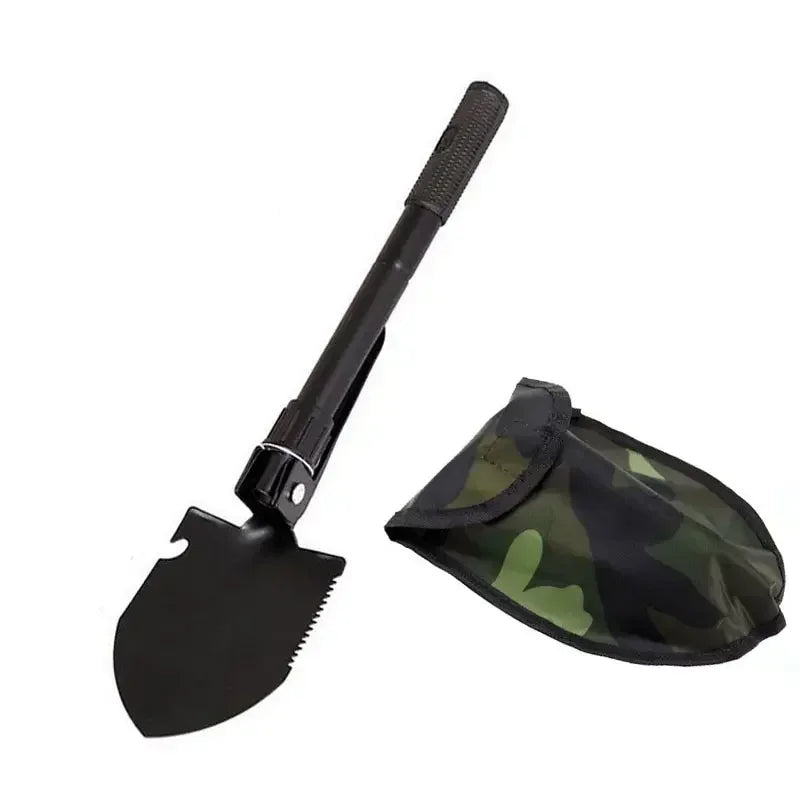 1PC Engineer Shovel Military Shovel Outdoor Multifunctional Folding Military Shovel Vehicle Camping Fishing Shovels Pickaxe