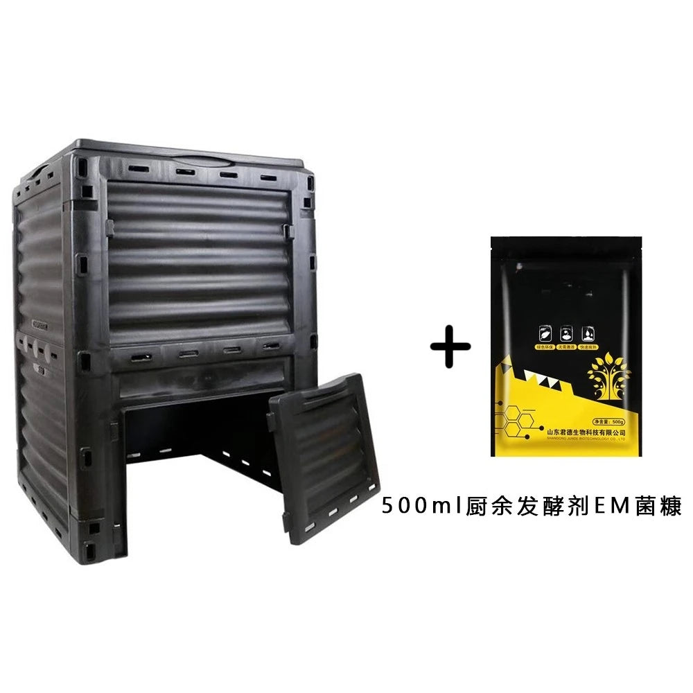 Large outdoor compost bucket deciduous food waste gardening garden compost bin