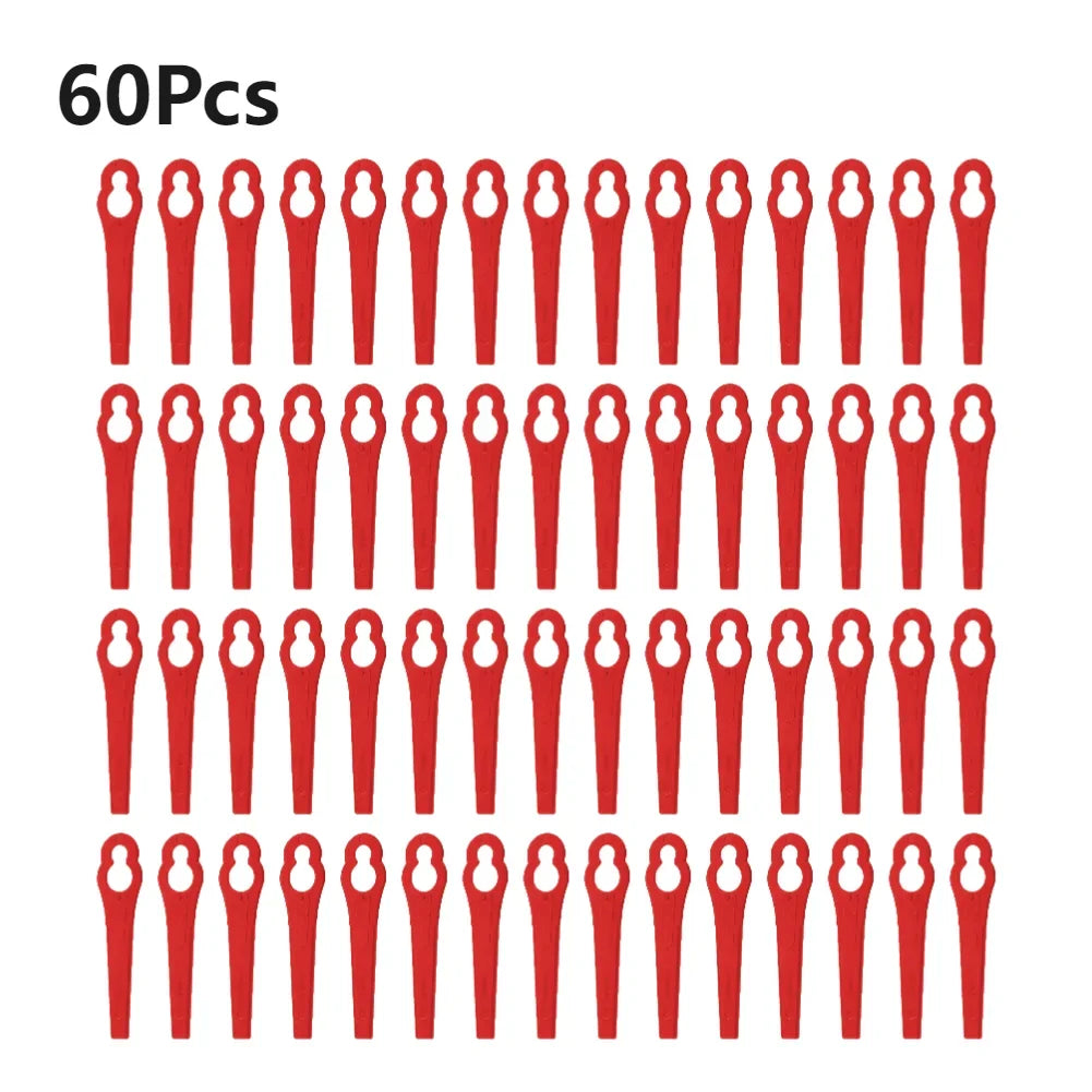 20-200pcs Lawnmower Blades Plastic L83 Grass Cutting Blade Replacement Parts Mowing Machine Blade Garden Cordless Grass Trimmer