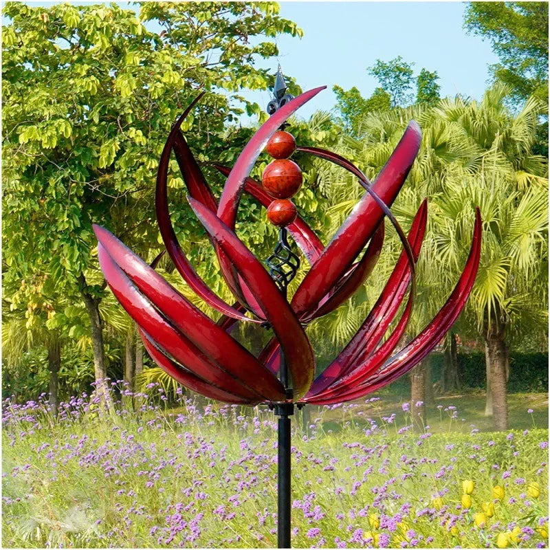 Harlow Wind Spinner Rotator Iron Inground Windmill Garden Harlow Wind Spinner Rotator Home Garden Decoration