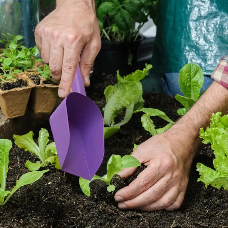 Garden Scoop Multi-Function Pp Plastic Soil Shovel Spoons Handy Garden Scoop For Soil Compost Planting Re-Potting Digging Tools