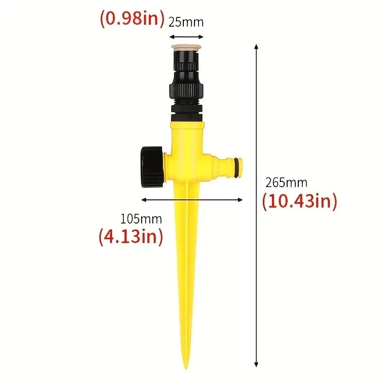 360° Rotation Automatic Garden Sprinkler - Perfect For Lawns,Farms,And Greenhouses!