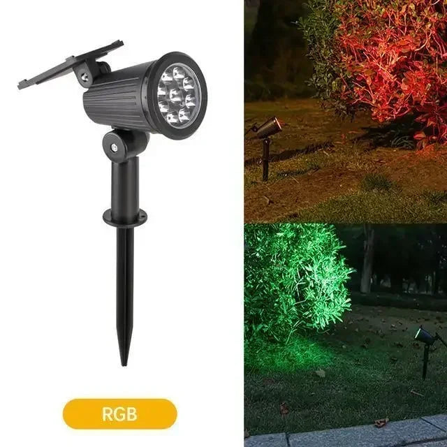 1/2/4PCS 9LED Solar Spotlight Outdoor Waterproof Garden Spot Lights