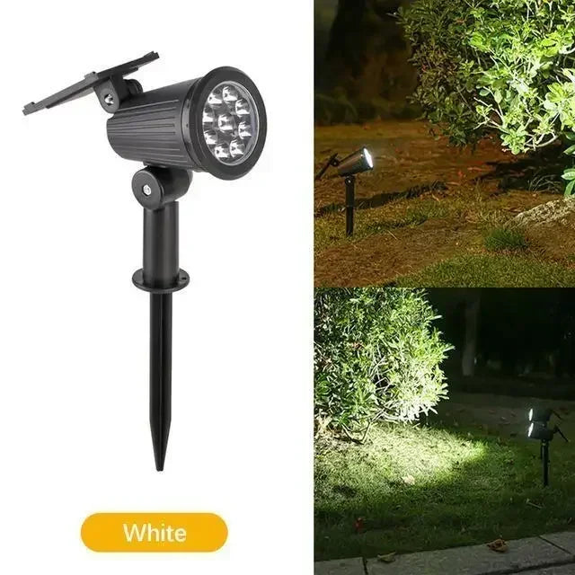 1/2/4PCS 9LED Solar Spotlight Outdoor Waterproof Garden Spot Lights