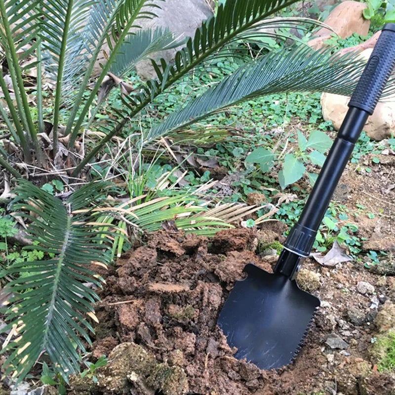 Multifunctional Folding Shovel Garden Tools Camping Mini Telescopic Snow Scraper Foldable Agricultural Military Survival Spade