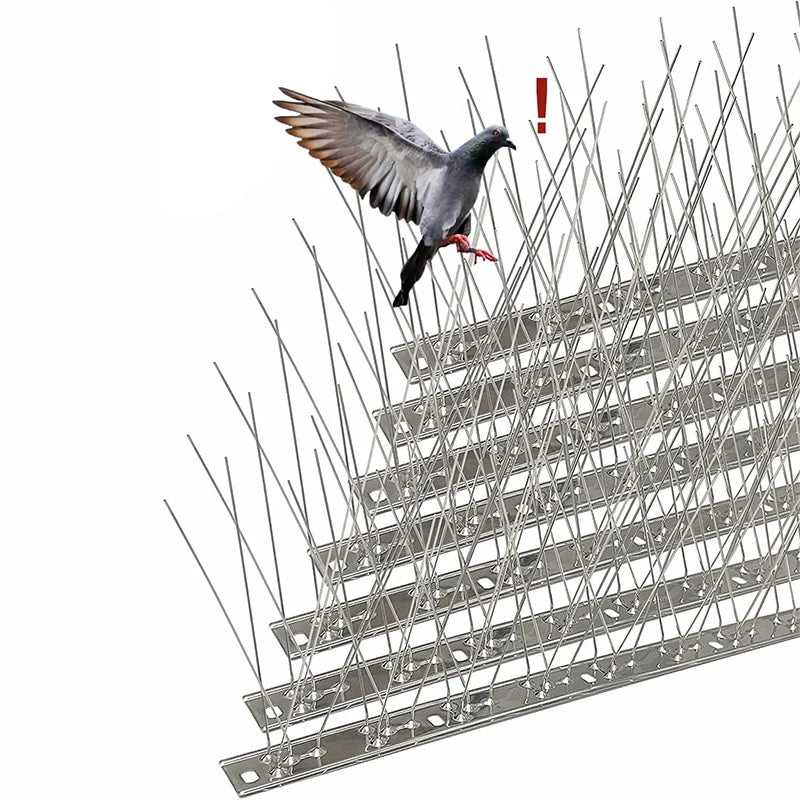 Bird Spikes Repellent Supplies Against Pigeons Crows Repeller Outdoor Defense Scare Birds Garden Scarecaper Outside Anti Gadgets