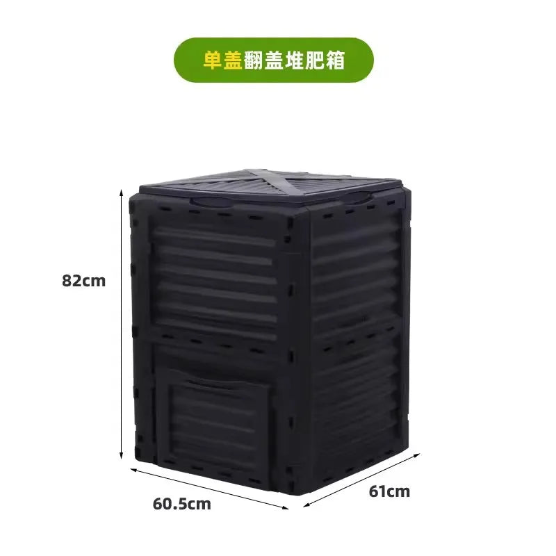 Large outdoor compost bucket deciduous food waste gardening garden compost bin