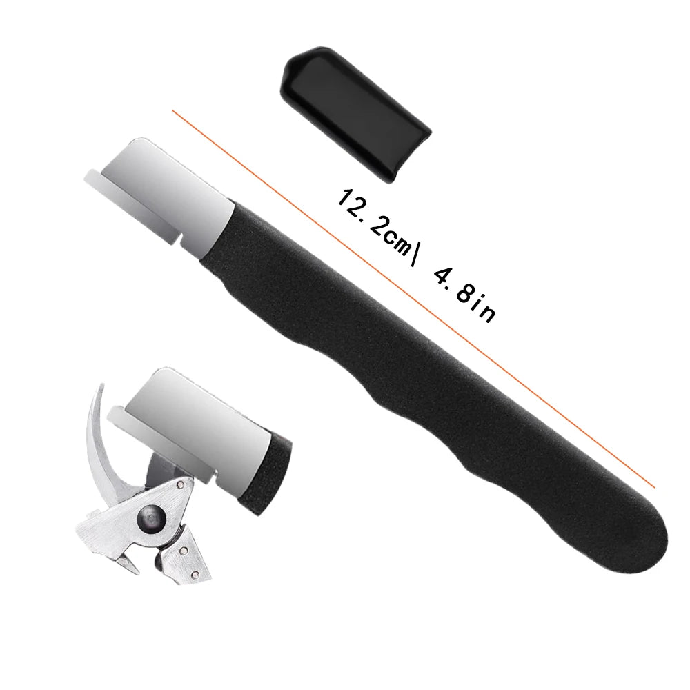 Kitchen Scissors Sharpener Tungsten Diamond Ceramic - Professional Sharpening Stone for All Blades Garden Shears Precision Tool