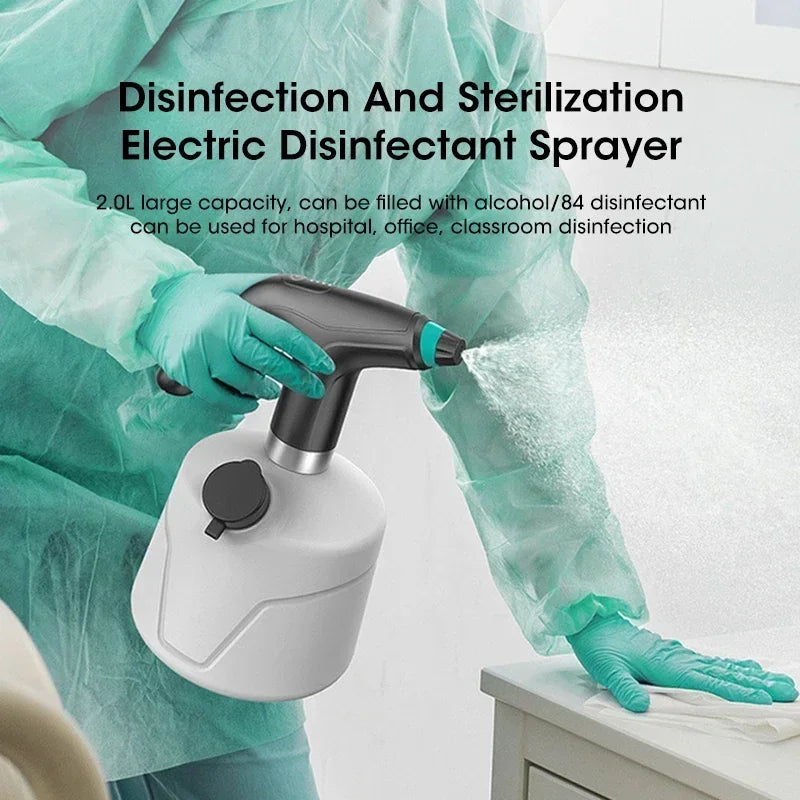 2L Agricultural Electric Spray Household Automatic Water Spray Disinfection Spray Garden Irrigation Tools Electric Watering Can