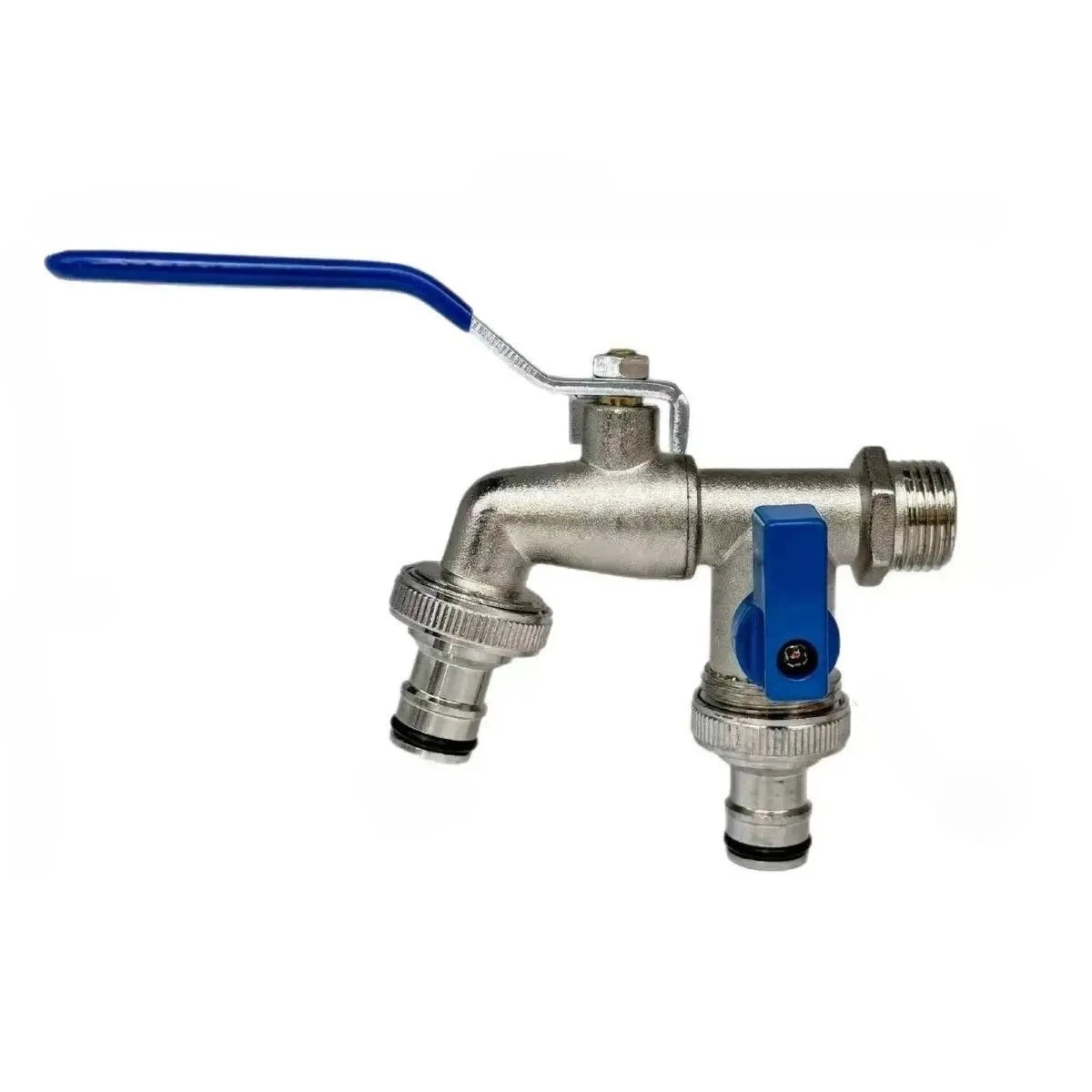 1/2''Zinc Alloy Faucet Water Splitter Water Connection Adapter Outdoor Switch Garden Irrigation Pipe Connector Faucet