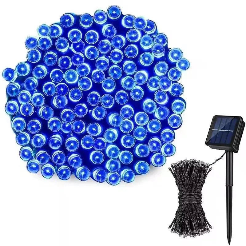 50/100 LEDs Solar Twinkling Fairy Lights 8 Modes LED String Lights Outdoor 23/39FT for Garden Party Decoration Ambient Lighting