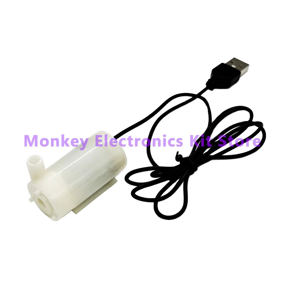 1pcs DC 3-5V USB Micro Submersible Mini Low Noise Brushless Water Pump for Aquariums Fish Tank Pond Fountain Hydroponics Garden