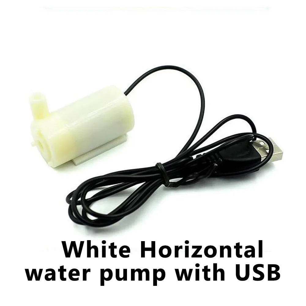 DC 3V 5V Micro Submersible Motor Pump Silent Portable Submersible Water Pump USB for Fish Tank Fountain Aquarium Garden