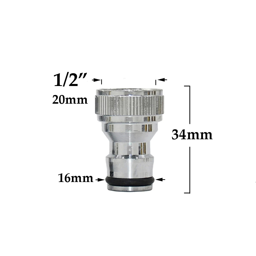1/2'' 5/8" 3/4'' 1'' Brass Hose Quick Connector Water Stop Fitting
