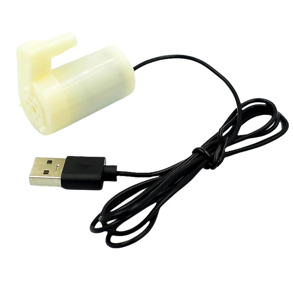 DC 3V 5V Micro Submersible Motor Pump Silent Portable Submersible Water Pump USB for Fish Tank Fountain Aquarium Garden
