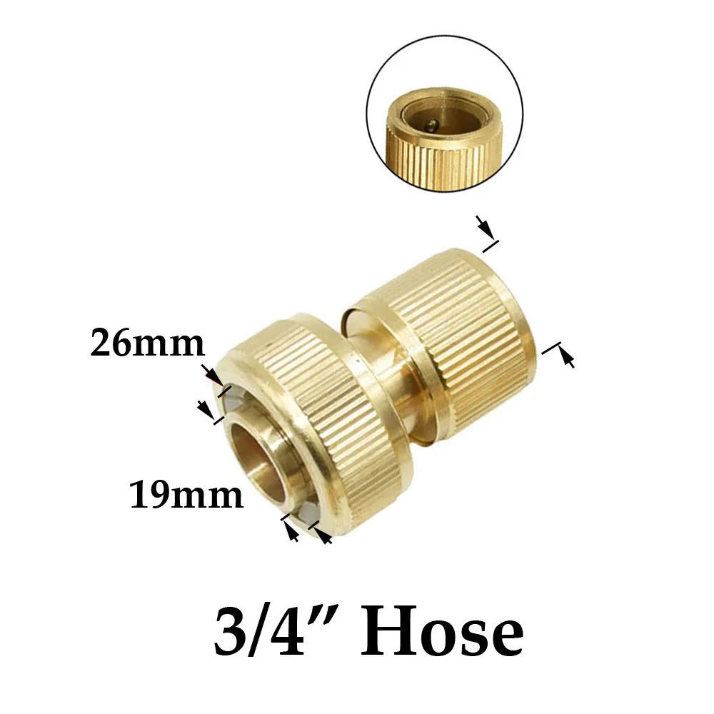 1/2'' 5/8" 3/4'' 1'' Brass Hose Quick Connector Wa - Garden Supply from TinyRootsGrow