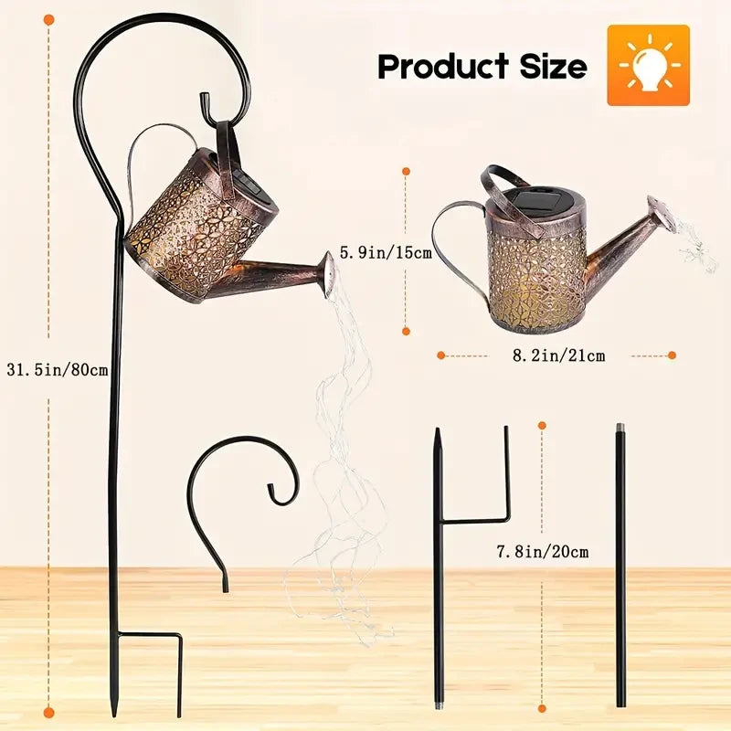 Kettle Lights Garden Lawn Decorative Lights Cutout Kettle Ground Lamp Solar Night Lights Outdoor Garden Decoration