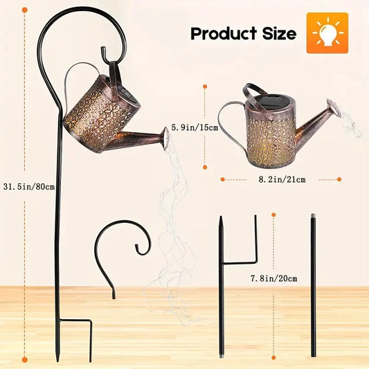 Kettle Lights Garden Lawn Decorative Lights Cutout Kettle Ground Lamp Solar Night Lights Outdoor Garden Decoration