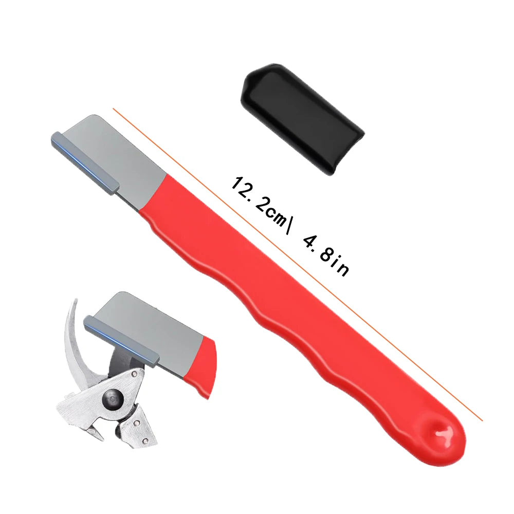 Kitchen Scissors Sharpener Tungsten Diamond Ceramic - Professional Sharpening Stone for All Blades Garden Shears Precision Tool