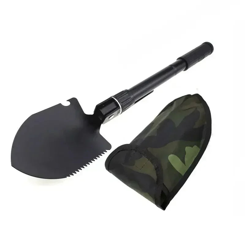 1PC Engineer Shovel Military Shovel Outdoor Multifunctional Folding Military Shovel Vehicle Camping Fishing Shovels Pickaxe