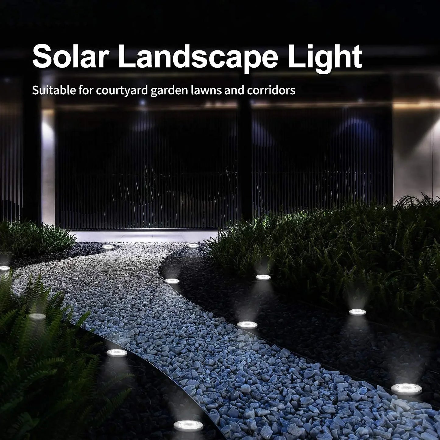 1/2pcs/4pcs/8pcs Outdoor Solar Lights Buried Garden Decor 8/20LED