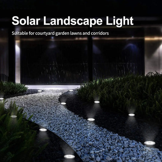 1/2pcs/4pcs/8pcs Outdoor Solar Lights Buried Garden Decor 8/20LED
