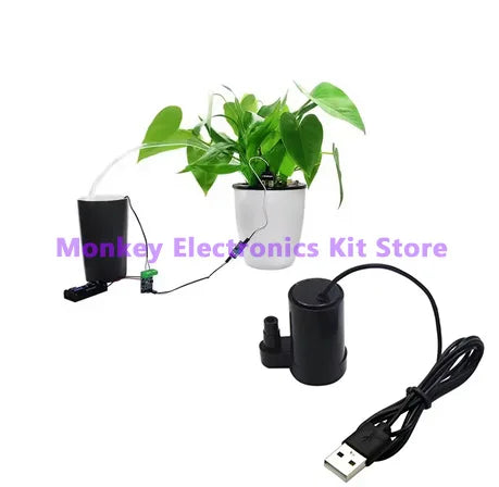 1pcs DC 3-5V USB Micro Submersible Mini Low Noise Brushless Water Pump for Aquariums Fish Tank Pond Fountain Hydroponics Garden