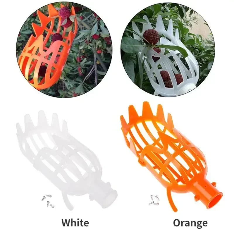 1PC High-Altitude Fruit Picker, Plastic Garden Harvesting Tool for Loquat, Bayberry, Peach, Plum & Jujube