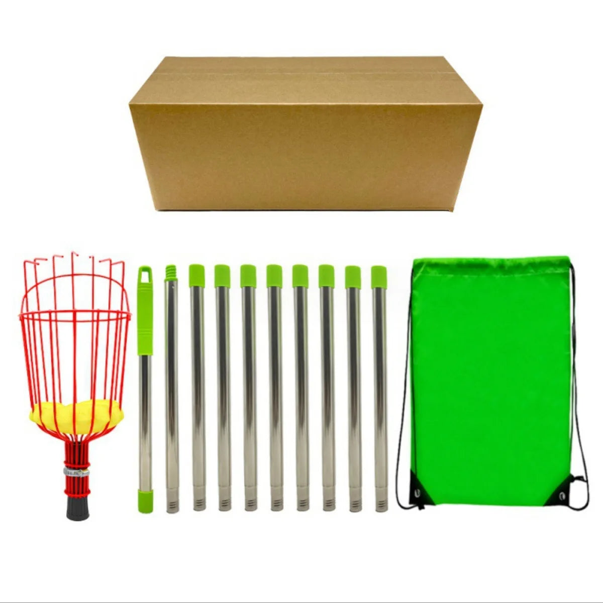 High Altitude Fruit Picking Claw Tool, Metal Garden Basket for Peaches, Pears, and Oranges, Convenient Gardening Tool