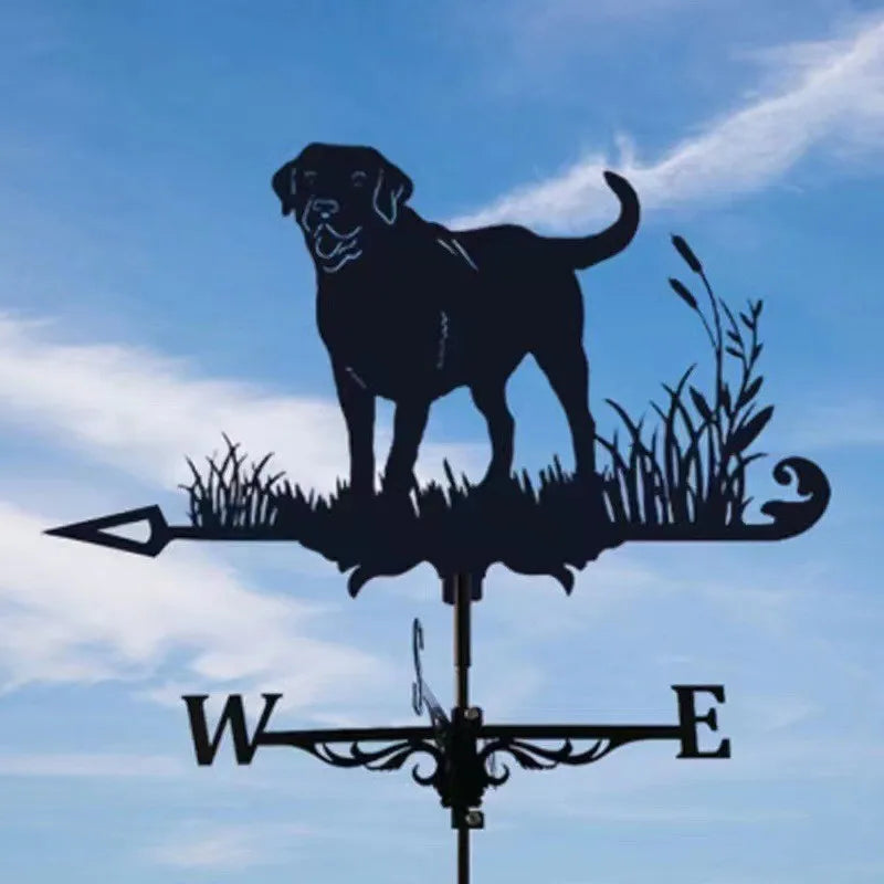 Metal Weathervane Silhouette Art Vane Standing Decor Roof WeatherVane Garden Yard Decoration For Shed Home Fence