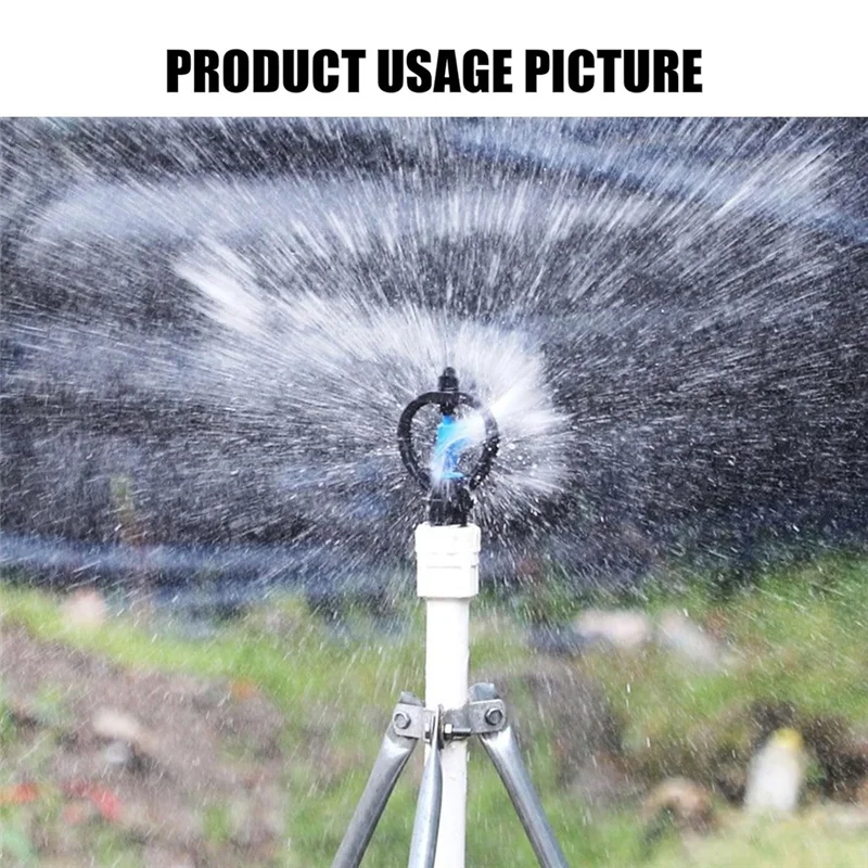 BAAG-50PCS Butterfly Sprinkler Automatic External Wire Impeller Nozzle 360 Degree Automatic Rotation Sprinkler Irrigation