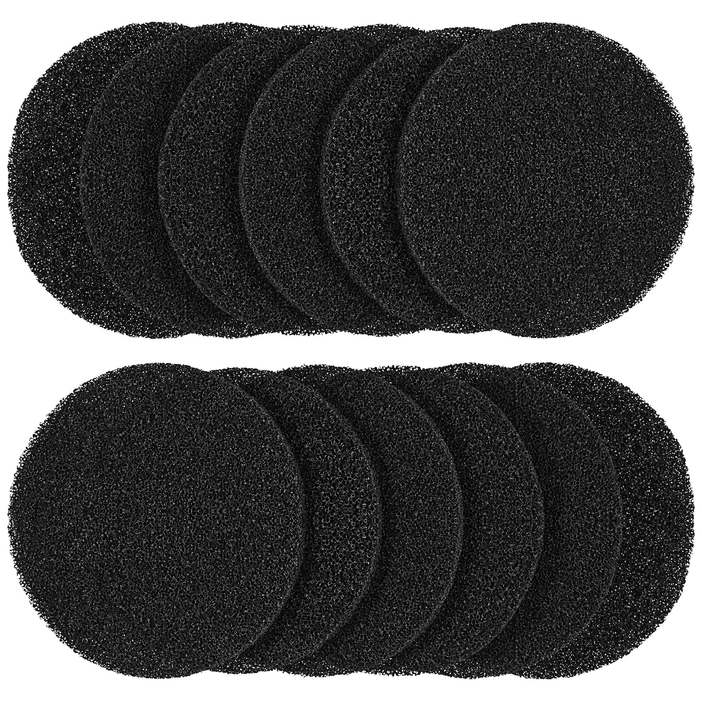 12Pcs Charcoal Filters for Kitchen Compost Bin Activated Charcoal Compost Bin Filters Round Reusable Replacement Compost Filters
