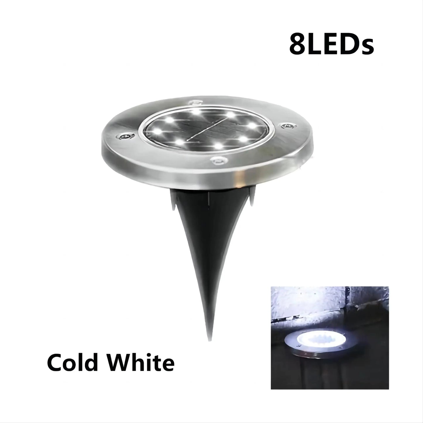 1/2pcs/4pcs/8pcs Outdoor Solar Lights Buried Garden Decor 8/20LED