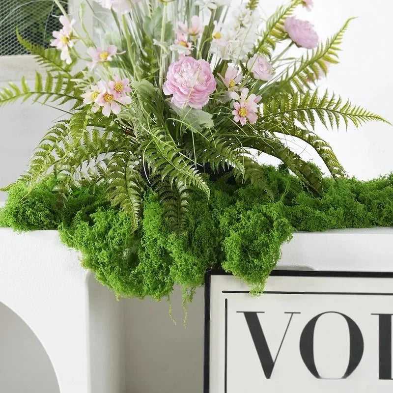 Artificial Green Plants Moss Grass Home Living Room Garden Decoration Mini Landscape Fake Flower DIY Crafts