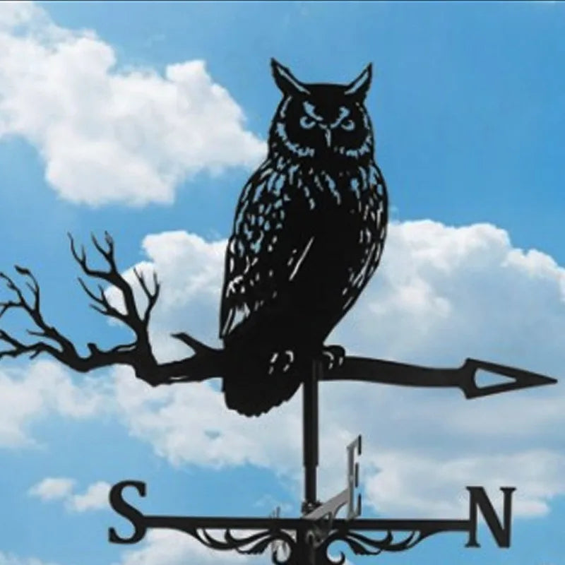 Metal Weathervane Silhouette Art Vane Standing Decor Roof WeatherVane Garden Yard Decoration For Shed Home Fence