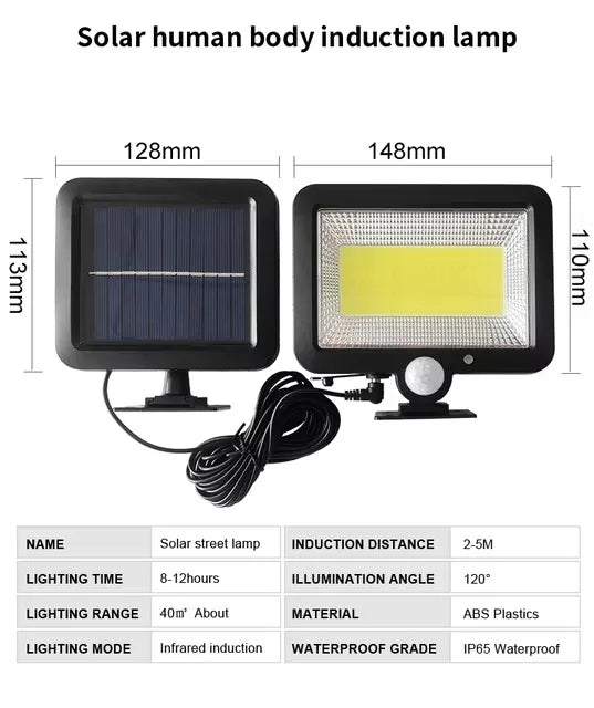 Outdoor 95/226/232 LED Solar Light Remote Control Sensor Street Light Solar Rechargeable Floodlight Garden Decorative Path Lamp