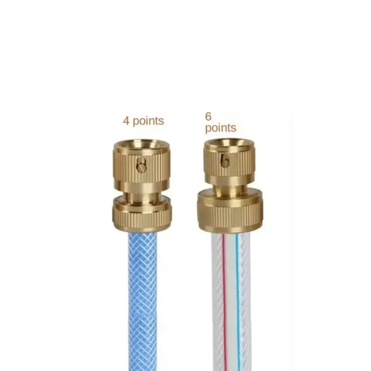 Spray Nozzle Water Gun Brass High Pressure Direct Spray Sprinkler Quick Connector Home Garden Hose Adjustable Gun