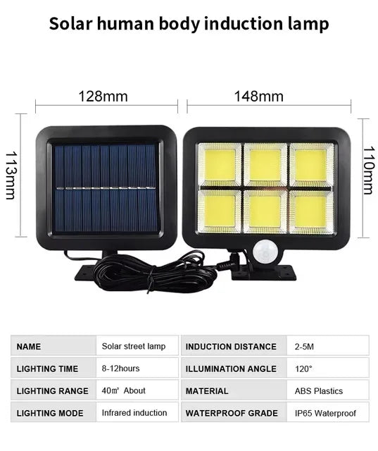 Outdoor 95/226/232 LED Solar Light Remote Control Sensor Street Light Solar Rechargeable Floodlight Garden Decorative Path Lamp