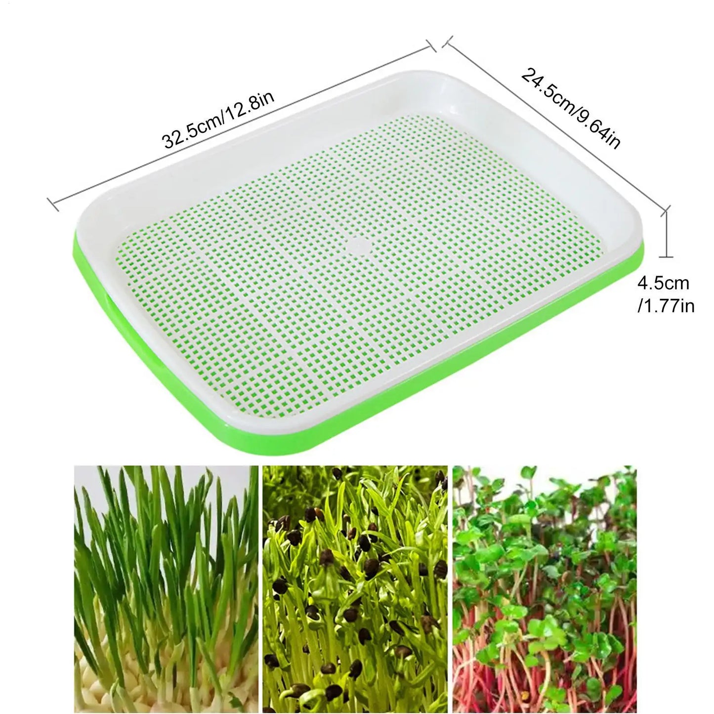 Germination Tray Reusable Plant Tray Hydroponic Propagators For Indoor Gardening Catcher Trimming Breeding Flower Grass Watering