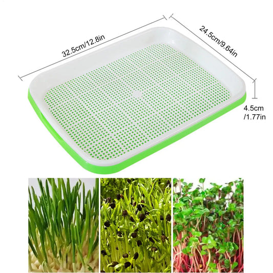 Germination Tray Reusable Plant Tray Hydroponic Propagators For Indoor Gardening Catcher Trimming Breeding Flower Grass Watering