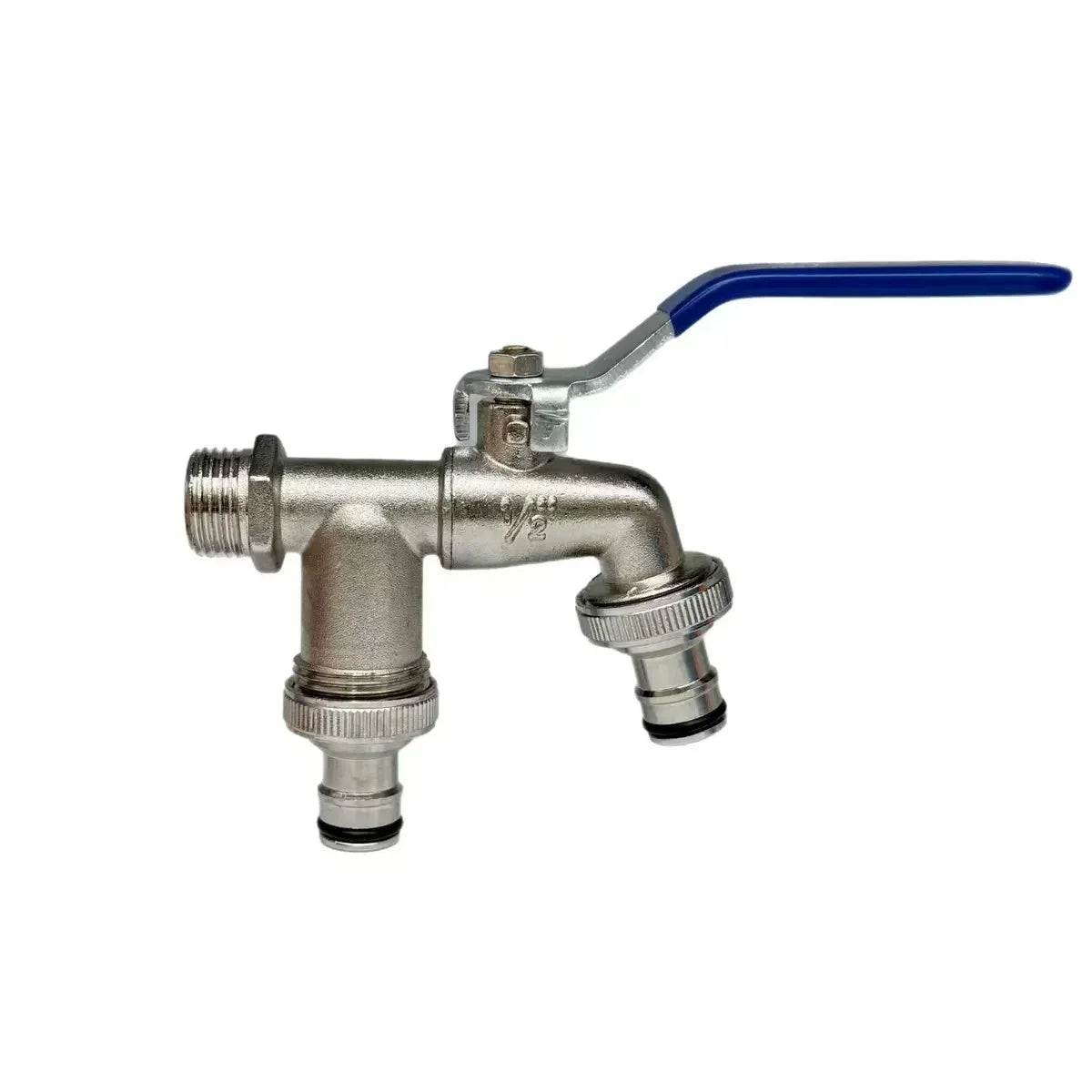 1/2''Zinc Alloy Faucet Water Splitter Water Connection Adapter Outdoor Switch Garden Irrigation Pipe Connector Faucet