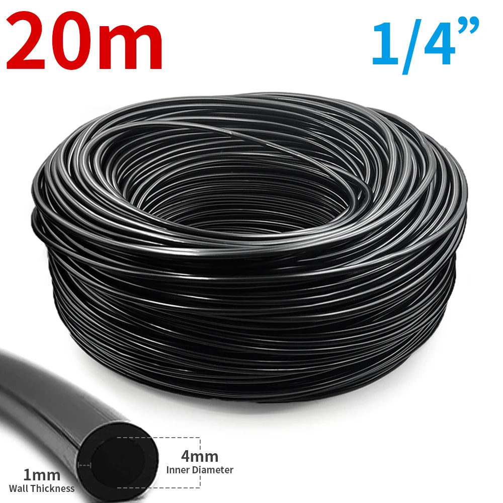 50pcs Barbed Connectors Irrigation Fittings Drip Irrigation Barbed Connectors 4/7mm Tubing Fittings for Flower Pot Garden Lawn 5