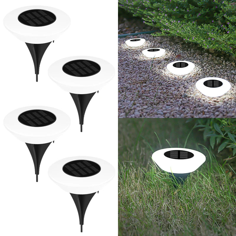 Solar Ground Lights 1/4Pack LED Lawn Lamp Outdoors Floor Lamp Landscape Light for Garden Pathway Yard Deck Camping Decor